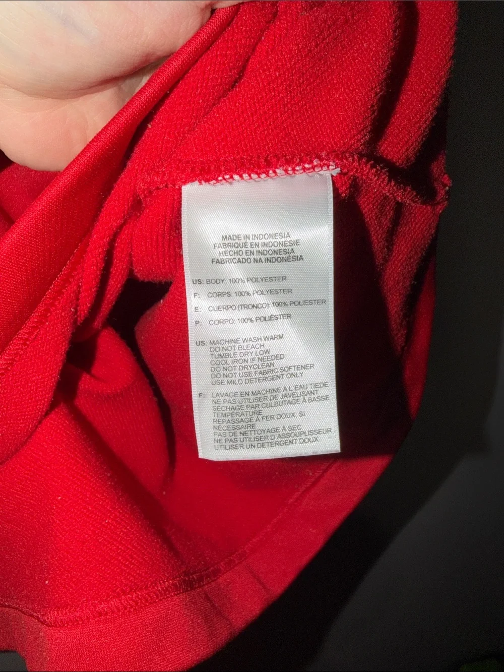 adidas Red Half-Zip Athletic Pullover